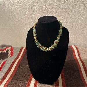 Hand Crafted Kingman Turquoise and Sterling Silver “One of a Kind”Necklace